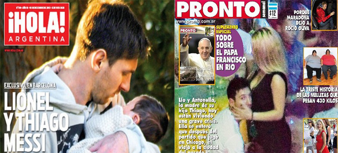 El presunto montaje fotográfico de Messi El presunto montaje fotográfico de Messi