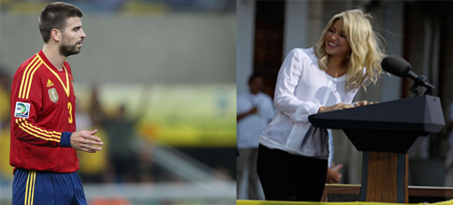 Piqué y Shakira se verán las caras en el Mundial de Brasil