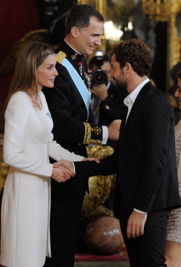 Felipe y Letizia, junto a David Bisbal