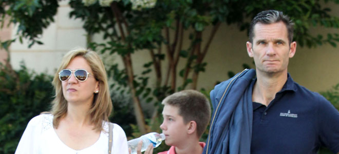 Iñaki Urdangarín y la infanta Cristina Los Duques de Palma y su hijo