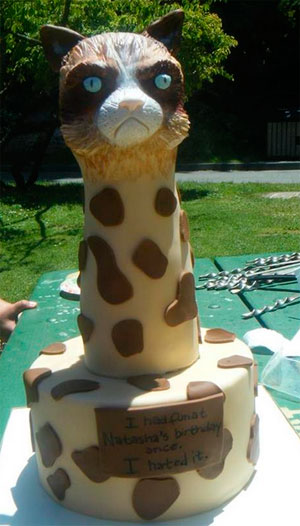 Una tarta impresionante. 