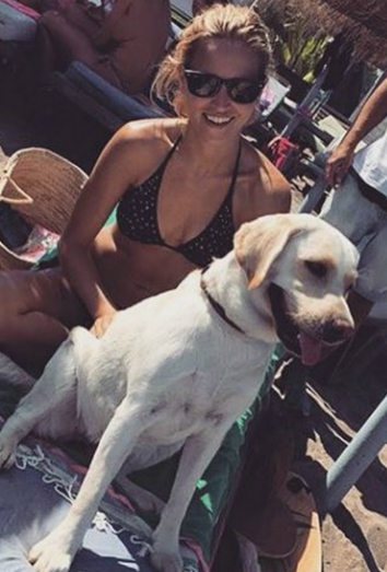 Ana Fernández y su preciosa Labrador Oli Ana Fernández y su preciosa Labrador Oli