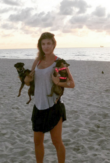 Los Pinscher de Elisabetta Canalis, ex de George Clooney