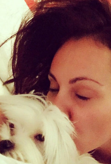 Ana Milán y Henry, su pequeño Bichón