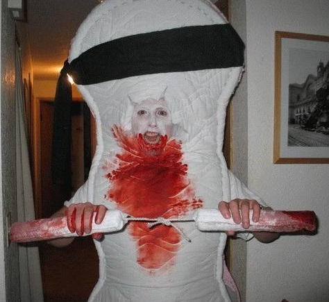 Hombre compresa Los peores disfraces de Halloween