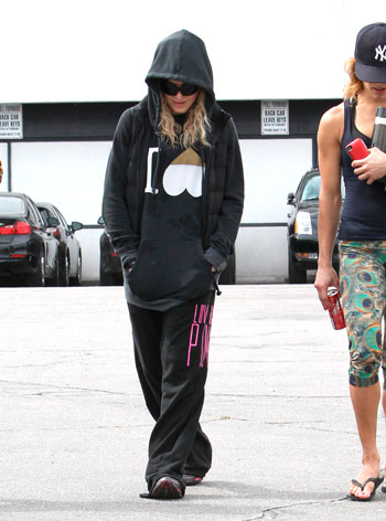 Madonna y su look más descuidado. Madonna y su look más descuidado.