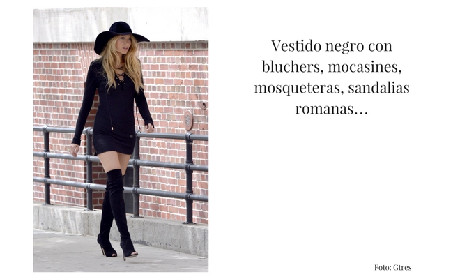 14 looks para combinar un vestido negro: ideas formales e informales