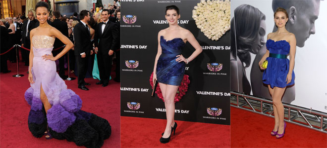 Looks a todo color Vestido palabra de honor