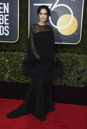 Oscars 2018: Cómo reinventar el negro del #metoo angelina