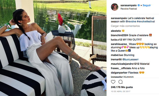 Así se ha peinado Sara Sampaio para el Coachella