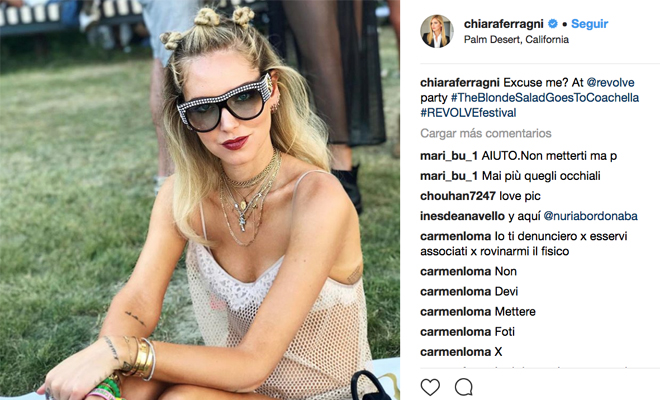 Un buen peinado para un festival: el de Chiara Ferragni