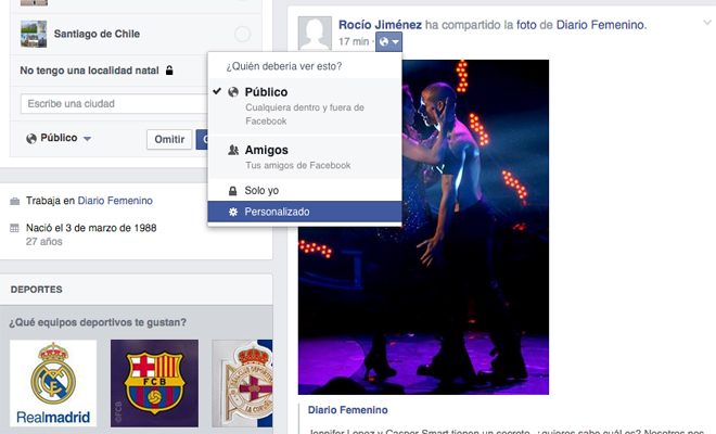 Segundo paso para editar privacidad foto en Facebook Segundo paso para editar privacidad foto en Facebook