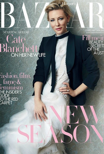 Cate Blanchett portada de Harper's Bazaar UK Cate Blanchett portada de Harper's Bazaar UK