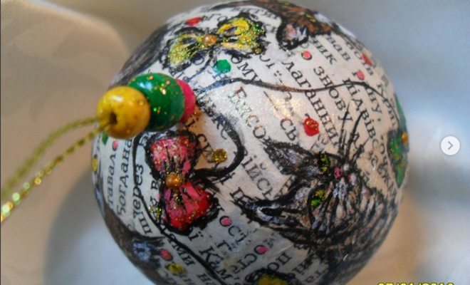 bolas de navidad de papel bolas de navidad de papel