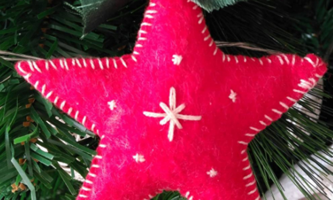 estrellas de navidad con fieltro estrellas de navidad con fieltro