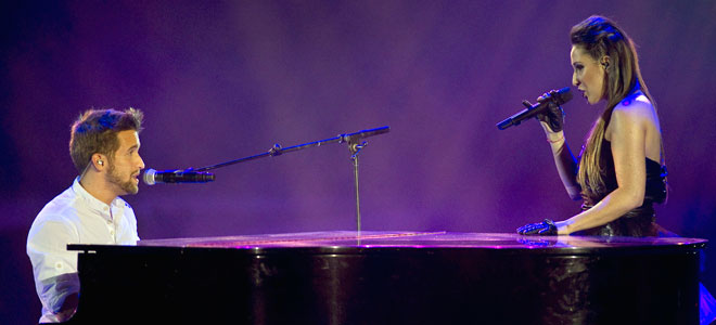 Pablo Alborán y Malú. Pablo Alborán y Malú.