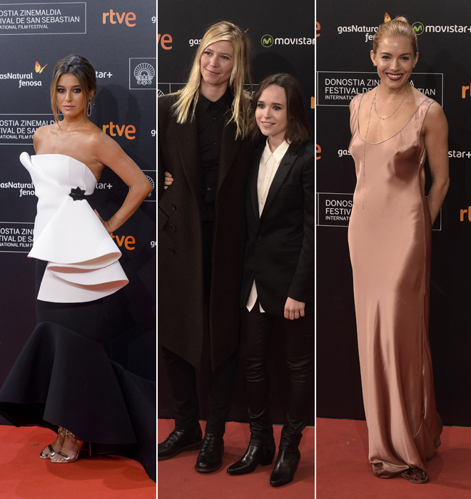 Blanca Suárez, Ellen Page y Sienna Miller en San Sebastián 2015