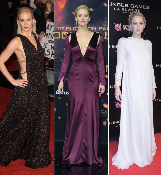 Los look de Jennifer Lawrence con Los juegos del hambre