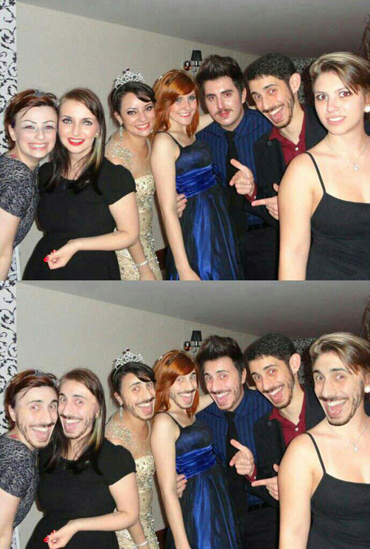 Intercambio de caras