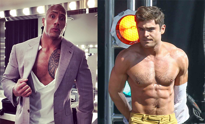 Baywatch The Rock Vs Zac Efron Los Vigilantes De La Playa