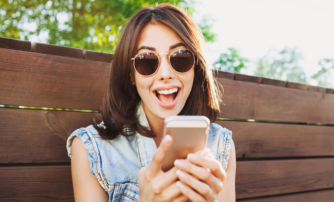 Enganchada a las redes sociales