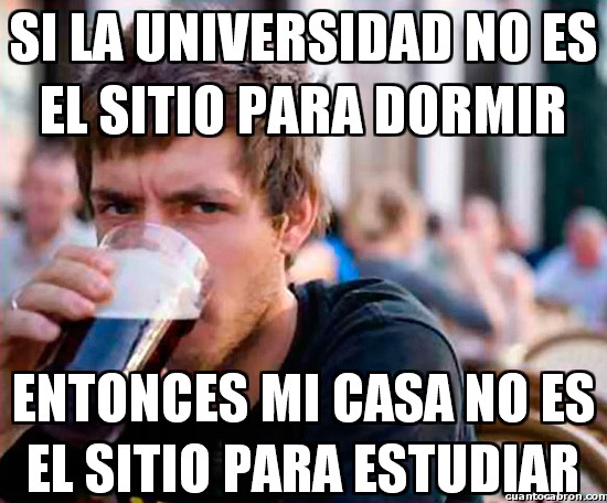 Estudiar o tomar una cerveza