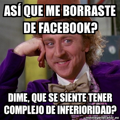 El Facebook y el complejo de inferioridad