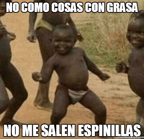 que te salgan granos por comer grasa