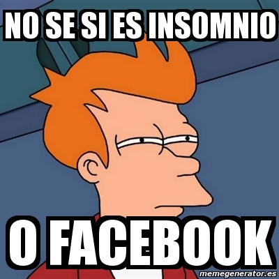 Insomnio por Facebook