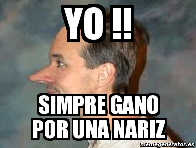 Hacer trampas con la nariz