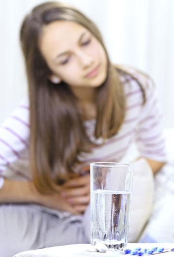 Dolor de estómago por infección