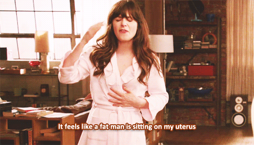 Dolor Gifs que describen el periodo menstrual