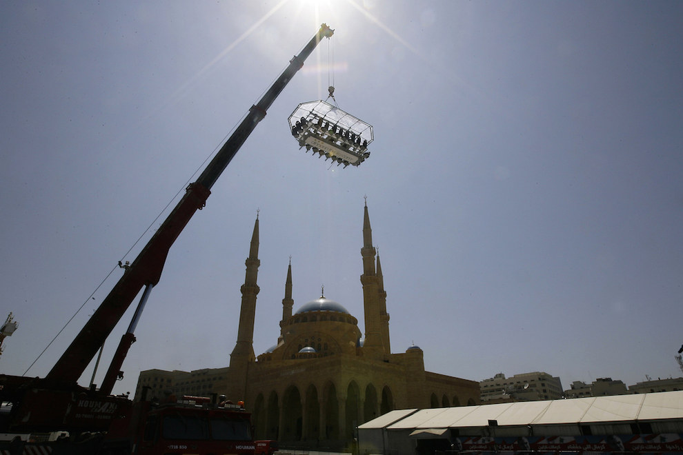 Dinner in the sky Lugares que te dan dolor de estómago