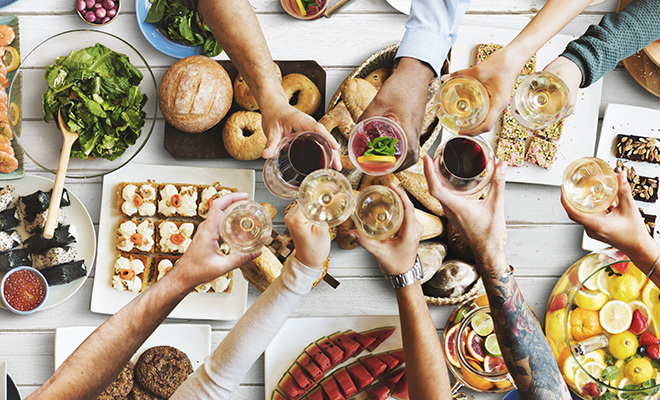 Comer sano en un evento Comer sano en un evento