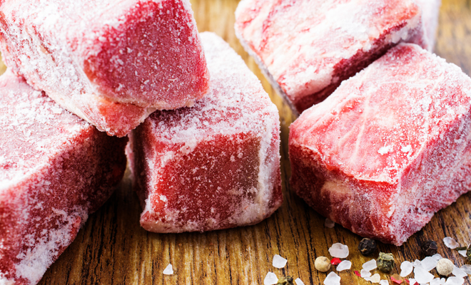 cómo descongelar carne