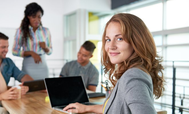 productiva en el trabajo 