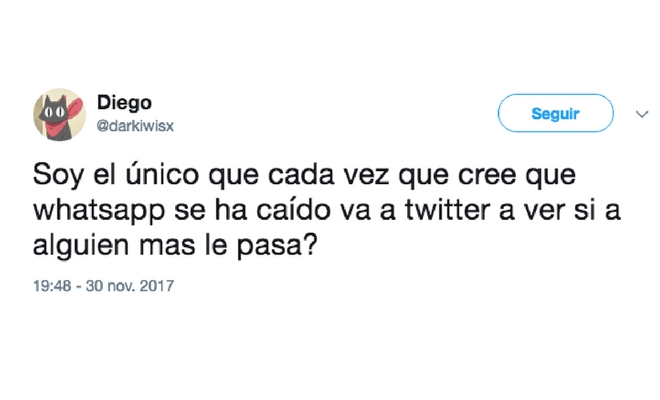 La caída de Whatsapp y las reacciones de los usuarios La caída de Whatsapp y las reacciones de los usuarios