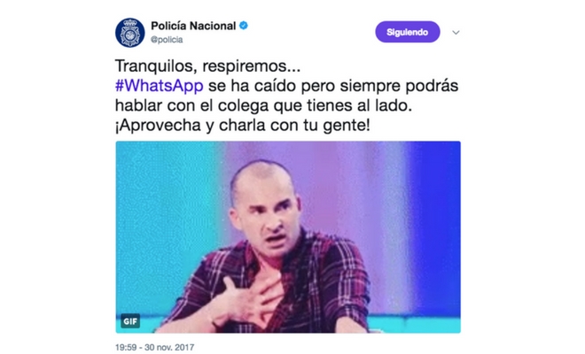 Los mensajes sobre el hecho de que Whatsapp se ha caído Los mensajes sobre el hecho de que Whatsapp se ha caído.