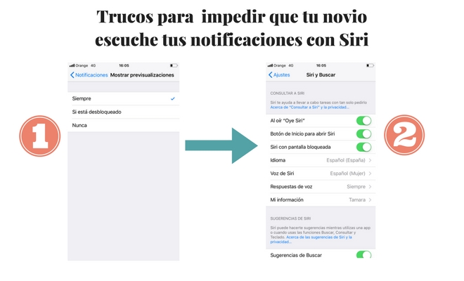Trucos para impedir que tu novio escuche tus notificaciones con Siri